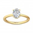 FlyerFit® 14K Yellow Gold Solitaire Engagement Ring