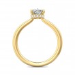 FlyerFit® 14K Yellow Gold Solitaire Engagement Ring