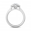 FlyerFit® 18K White Gold Solitaire Engagement Ring