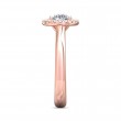 FlyerFit® 18K Pink Gold Solitaire Engagement Ring