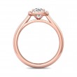 FlyerFit® 18K Pink Gold Solitaire Engagement Ring