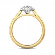 FlyerFit® 14K Yellow and 14K White Gold Solitaire Engagement Ring