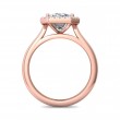 FlyerFit® 18K Pink Gold Solitaire Engagement Ring