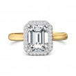 FlyerFit® 14K Yellow and 14K White Gold Solitaire Engagement Ring