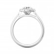 FlyerFit® 14K White Gold Solitaire Engagement Ring