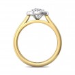 FlyerFit® 14K Yellow and 14K White Gold Solitaire Engagement Ring