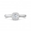 FlyerFit® 14K White Gold Solitaire Engagement Ring