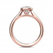 FlyerFit® 14K Pink Gold Solitaire Engagement Ring