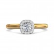 FlyerFit® 14K Yellow and 14K White Gold Solitaire Engagement Ring