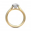 FlyerFit® 14K Yellow and 14K White Gold Solitaire Engagement Ring