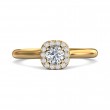 FlyerFit® 14K Yellow Gold Solitaire Engagement Ring