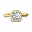 FlyerFit® 14K Yellow Gold Solitaire Engagement Ring