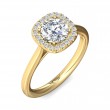 FlyerFit® 14K Yellow Gold Solitaire Engagement Ring