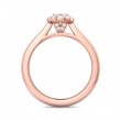 FlyerFit® 18K Pink Gold Solitaire Engagement Ring