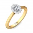 FlyerFit® 14K Yellow and 14K White Gold Solitaire Engagement Ring