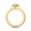 FlyerFit® 18K Yellow Gold Solitaire Engagement Ring