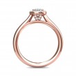 FlyerFit® 14K Pink Gold Solitaire Engagement Ring