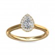 FlyerFit® 14K Yellow Gold Solitaire Engagement Ring