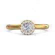 FlyerFit® 14K Yellow Gold Solitaire Engagement Ring