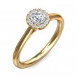 FlyerFit® 14K Yellow Gold Solitaire Engagement Ring