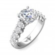 FlyerFit® Platinum Encore Engagement Ring