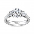 FlyerFit® Platinum Three Stone Engagement Ring