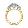 FlyerFit® 18K Yellow Gold Shank And White Gold Top Encore Engagement Ring