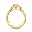 FlyerFit® 14K Yellow Gold Three Stone Engagement Ring