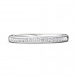 FlyerFit® 18K White Gold Channel  Wedding Band