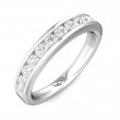 FlyerFit® Platinum Channel  Wedding Band