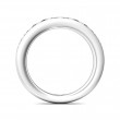 FlyerFit® 14K White Gold Channel  Wedding Band