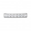 FlyerFit® 14K White Gold Channel  Wedding Band