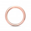 FlyerFit® 18K Pink Gold Channel  Wedding Band