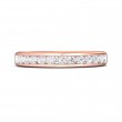 FlyerFit® 14K Pink Gold Channel  Wedding Band