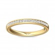 FlyerFit® 18K Yellow Gold Channel  Wedding Band