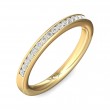 FlyerFit® 18K Yellow Gold Channel  Wedding Band