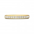 FlyerFit® 18K Yellow Gold Channel  Wedding Band