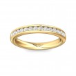 FlyerFit® 18K Yellow Gold Channel  Wedding Band