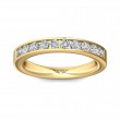 FlyerFit® 18K Yellow Gold Channel  Wedding Band