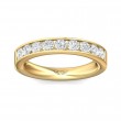 FlyerFit® 18K Yellow Gold Channel  Wedding Band