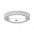 FlyerFit® Platinum Vintage Wedding Band