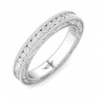 FlyerFit® Platinum Vintage Wedding Band