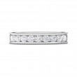 FlyerFit® 14K White Gold Vintage Wedding Band