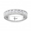 FlyerFit® Platinum Vintage Wedding Band