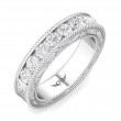 FlyerFit® Platinum Vintage Wedding Band