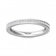 FlyerFit® 14K White Gold Eternity Wedding Band