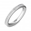 FlyerFit® Platinum Eternity Wedding Band