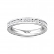 FlyerFit® 14K White Gold Eternity Wedding Band