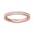 FlyerFit® 14K Pink Gold Eternity Wedding Band