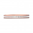 FlyerFit® 18K Pink Gold Eternity Wedding Band